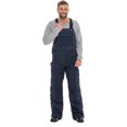 thumbnail image 1 of SKYLINEWEARS Men's Quilt Lined Zip To Thigh High Bib Overalls Loose Fit Insulate Pants NAVY 40-32, 1 of 6
