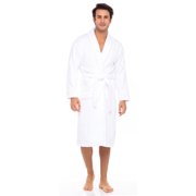 SKYLINEWEARS Men s Robe Terry Cotton Bathrobe Shawl Collar Shower Bath Robes Kimono Sweat Steaming Clothes
