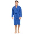 thumbnail image 1 of SKYLINEWEARS Men’s Robe Terry Cotton Bathrobe Shawl Collar Shower Bath Robes Kimono Sweat Steaming Clothes, 1 of 6