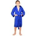 thumbnail image 1 of SKYLINEWEARS Terry Cloth 100% Cotton Kids Boys Girls Hooded Bathrobe Blue Size 4, 1 of 4