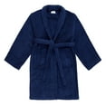 thumbnail image 1 of SKYLINEWEARS Unisex Kids Little Boys Girls Shawl Collar&nbsp;Bathrobe Terry Cotton Toddler Robe Pajamas Sleepwear Navy 10, 1 of 5