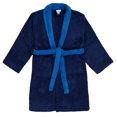 thumbnail image 1 of SKYLINEWEARS Unisex Kids Little Boys Girls Shawl Collar&nbsp;Bathrobe Terry Cotton Toddler Robe Pajamas Sleepwear Two-Tone Navy 8, 1 of 5