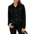 thumbnail image 1 of SKYLINEWEARS Women Denim Jacket Long Sleeve Button Down Soft Denim Ladies Blue Jean Jacket, 1 of 4