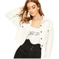 thumbnail image 1 of SKYLINEWEARS Women Denim Jacket Long Sleeve Button Down Soft Denim Ladies Fitted Jean Jacket, 1 of 4