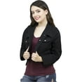 thumbnail image 1 of SKYLINEWEARS Women Plus Size Denim Jacket Long Sleeve Stretch jean Cropped Denim Jacket, 1 of 6