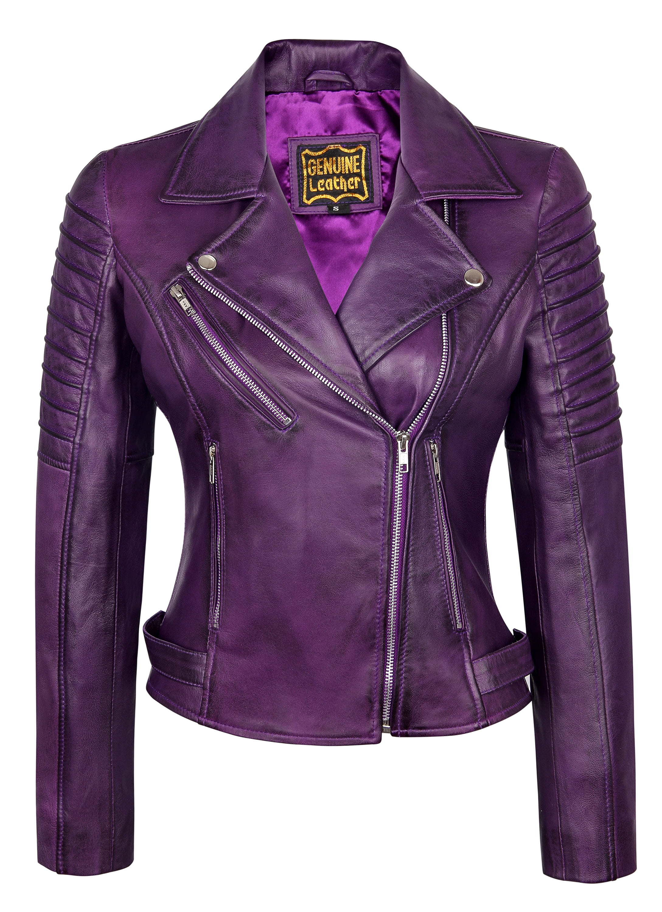 SKYLINEWEARS Women Real Leather Biker Jacket Real Honduras Ubuy
