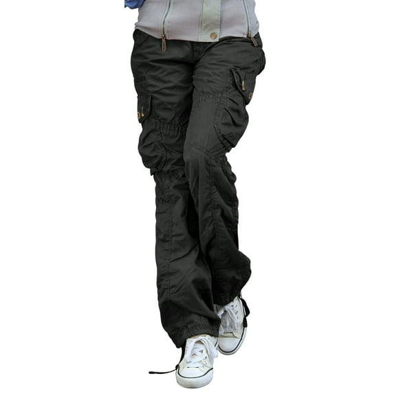 SKYLINEWEARS Women’s 100% Cotton Tactical Pant Camping Hiking Army Cargo Combat Trouser Multi Pockets Work Utility Pants
