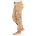 thumbnail image 1 of SKYLINEWEARS Women’s Casual Cargo Utility Work Pants Hiking Multi-Pockets Work Pants Khaki XS, 1 of 2