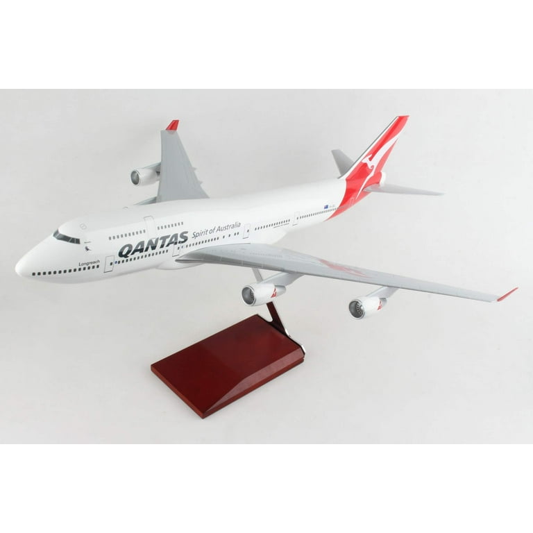 SKYMARKS QANTAS 747-400 1/100 NO GEAR - Walmart.com