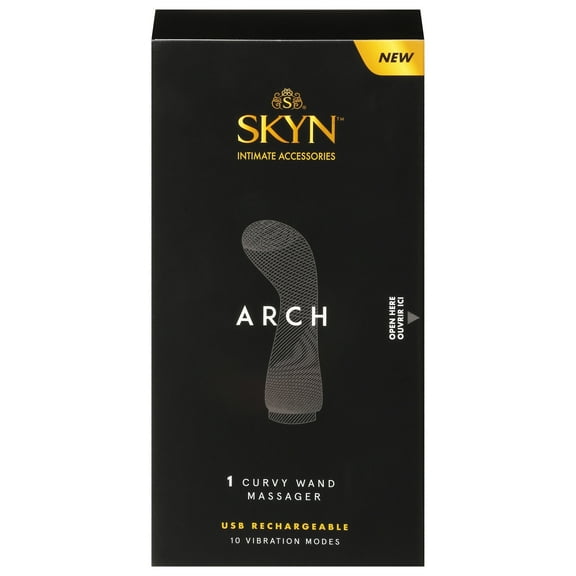 SKYN Arch Curvy Wand Vibrating Massager, 1 Count