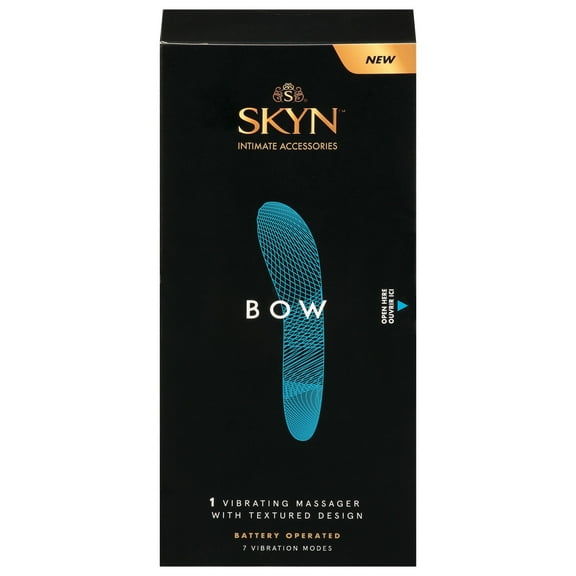 SKYN Bow Vibrating Massager with Textured Design, 1 Count