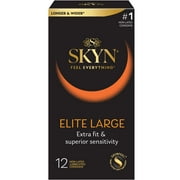 SKYN Elite Large Non-Latex Lubricated Condoms, 12 Count