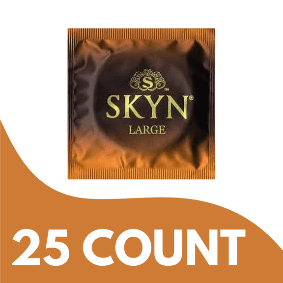 SKYN Elite Large Lubricated Non-Latex Condoms, 25 Count