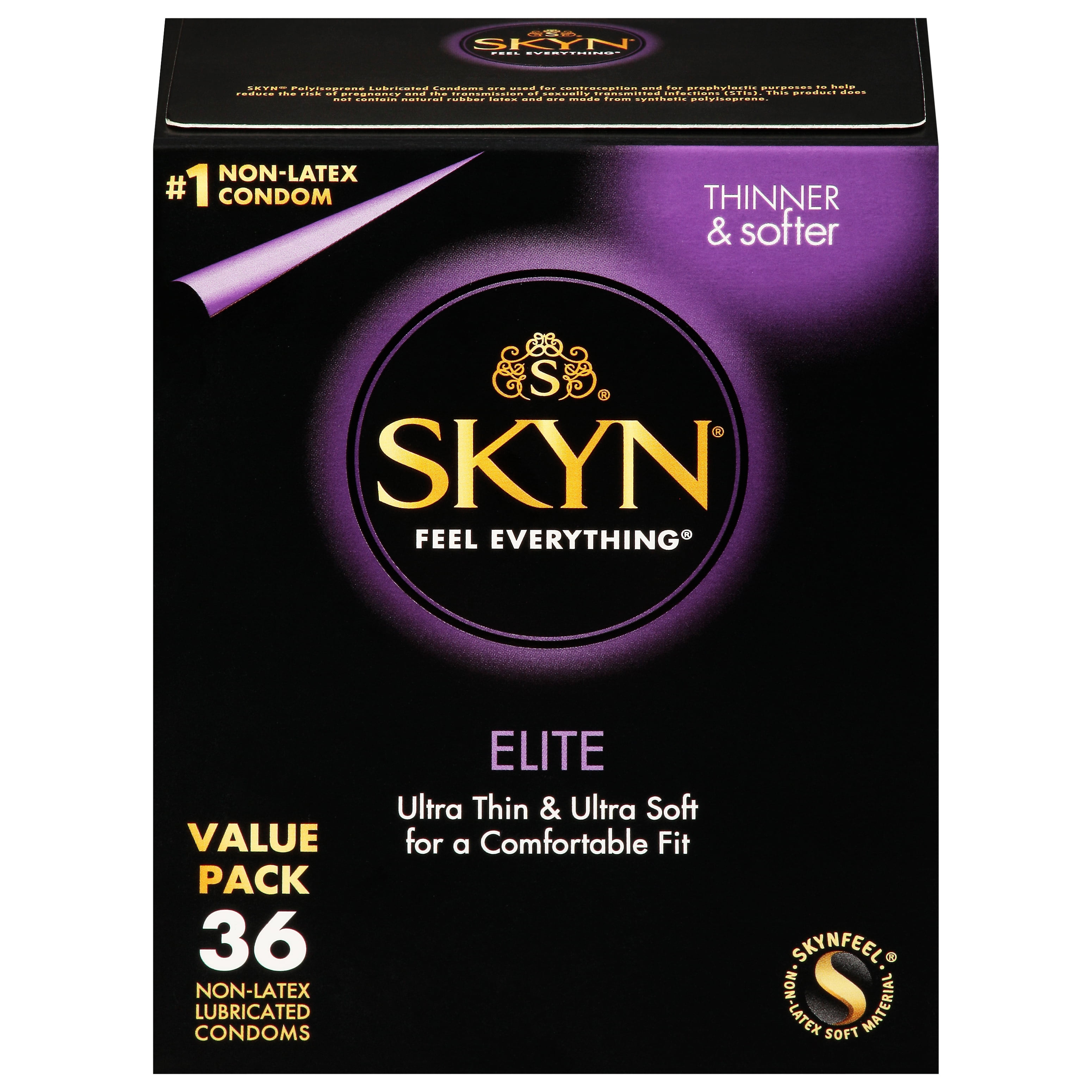 SKYN Elite Large NonLatex Condom, 36, 49 OFF