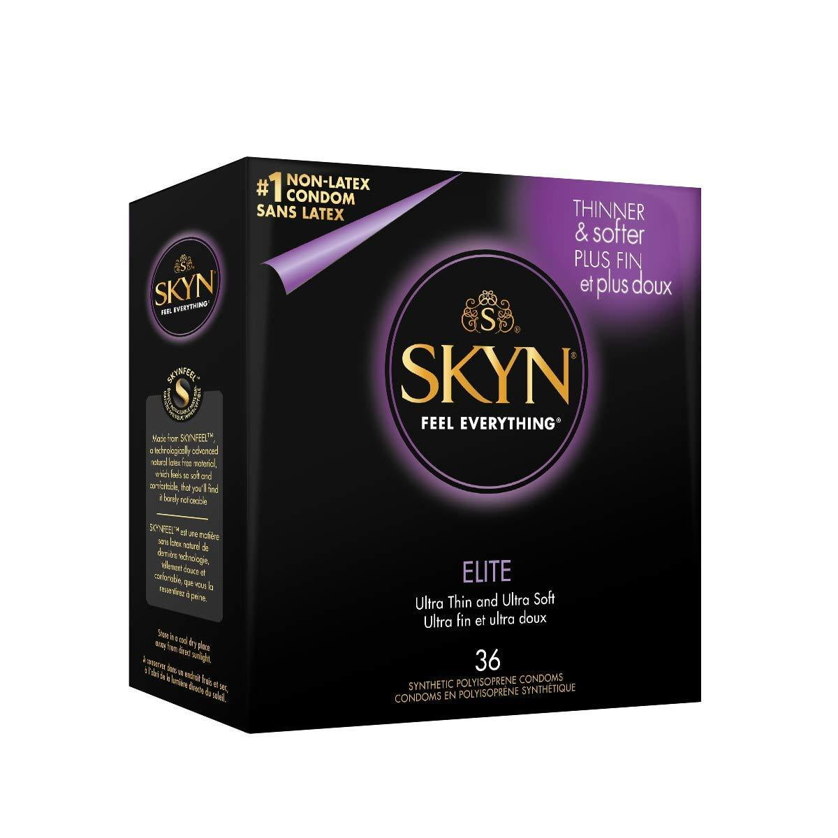 SKYN Elite Non-Latex Lubricated Condoms, 36 Count