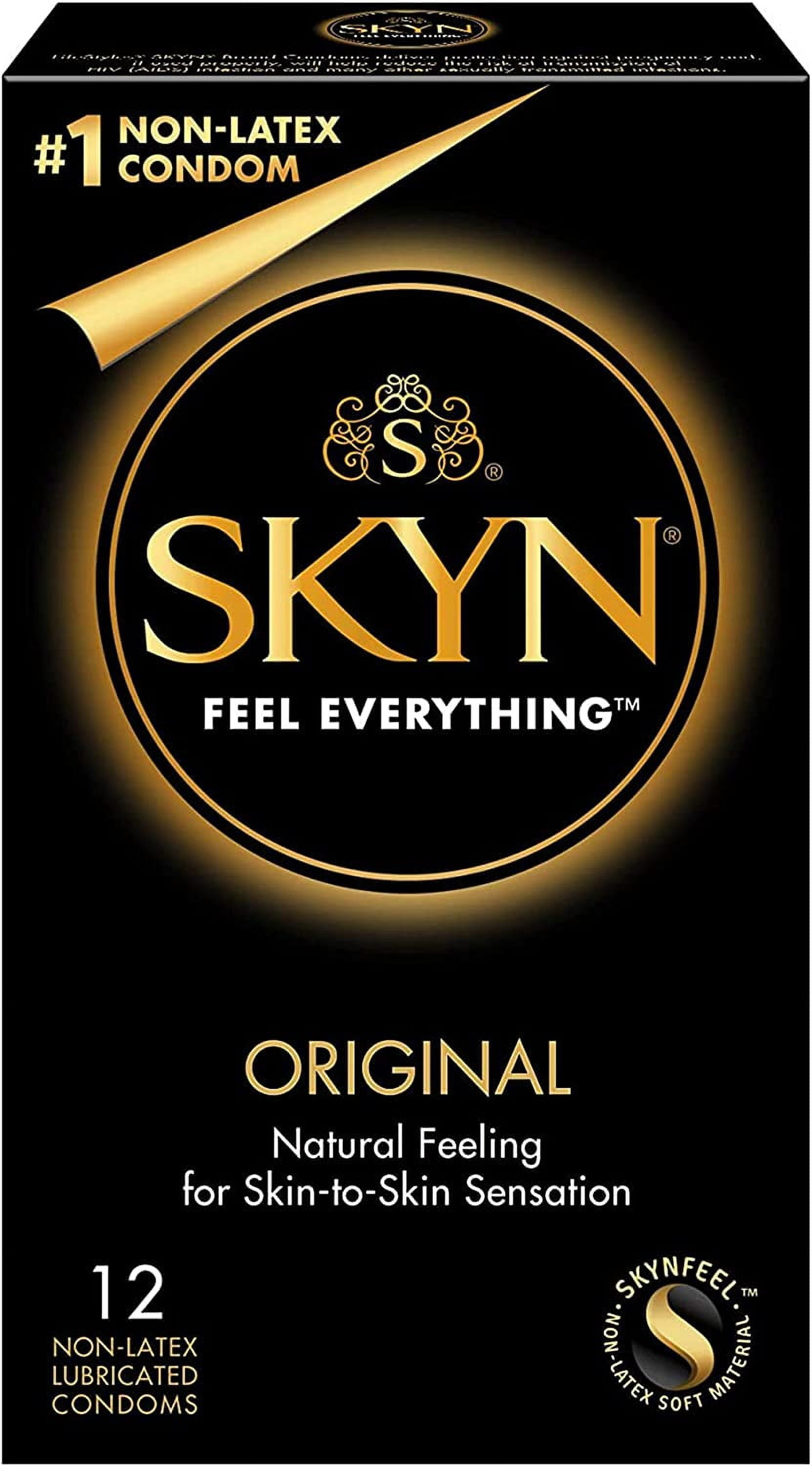 SKYN Non-Latex Lubricated Condoms, 12 Count