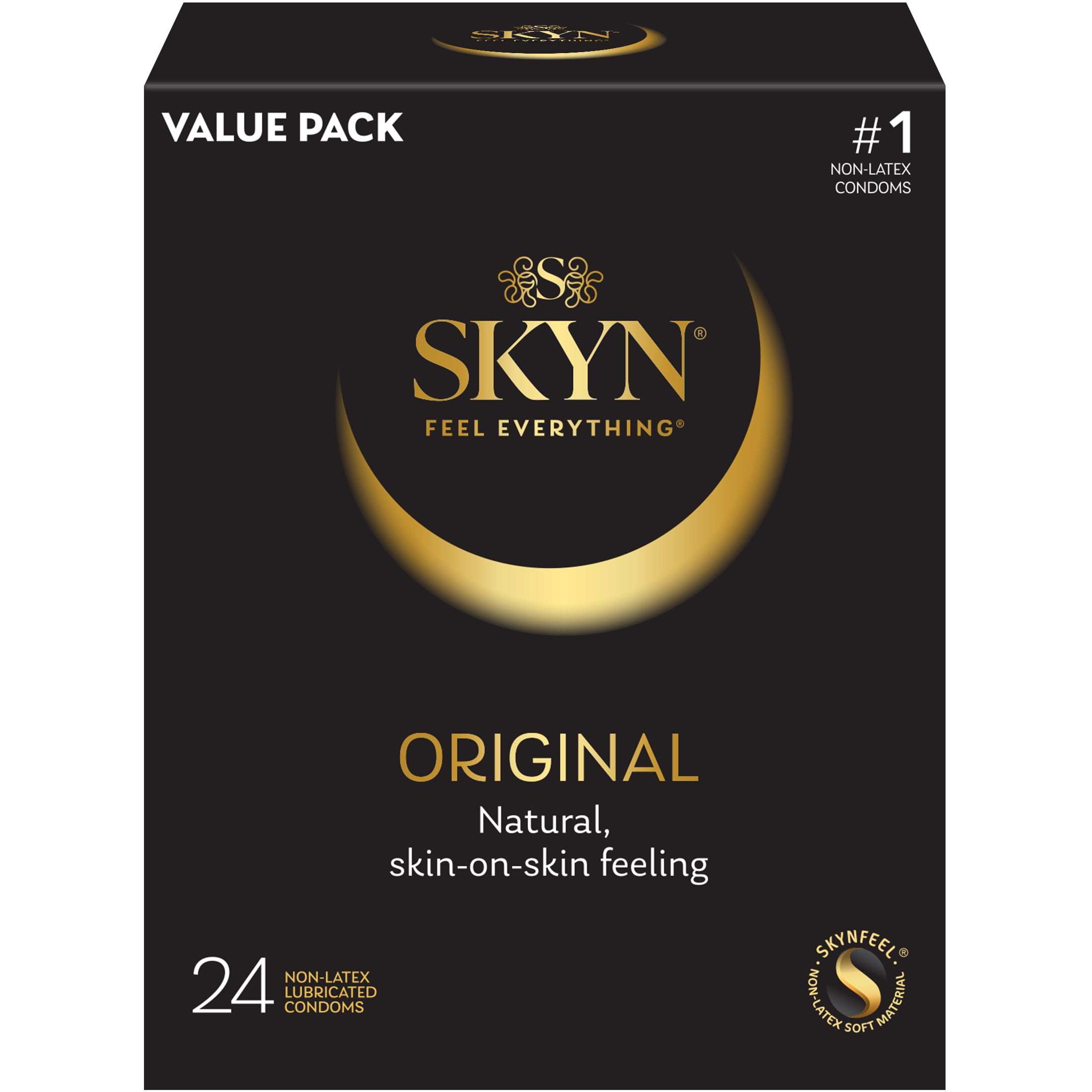 SKYN Original Lubricated Non Latex Condoms, 24 Count
