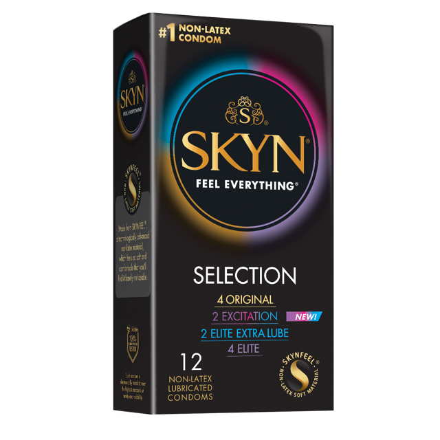 SKYN Selection Variety Pack NonLatex Condoms, 12 Count