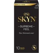 SKYN Supreme Feel Non-Latex Lubricated Condoms, 10 Count