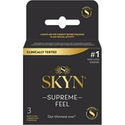 SKYN Supreme Feel Non-Latex Lubricated Condoms, 3 Count