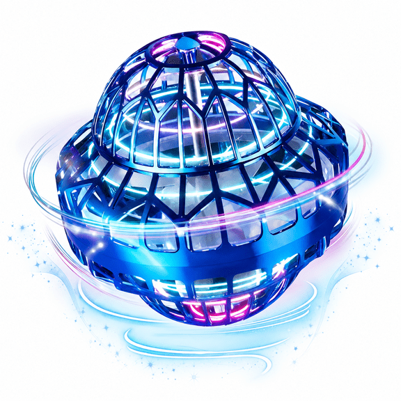SKYQITIAN Flying Orb Ball Toys wth Led Lights 2026, 360°Soaring Hover Boomerang Spinner, Upgraded Version Hovering Ball Drone UFO, Adults Outdoor Birthday Gift Cool Stuff for Boys Girls, Purple