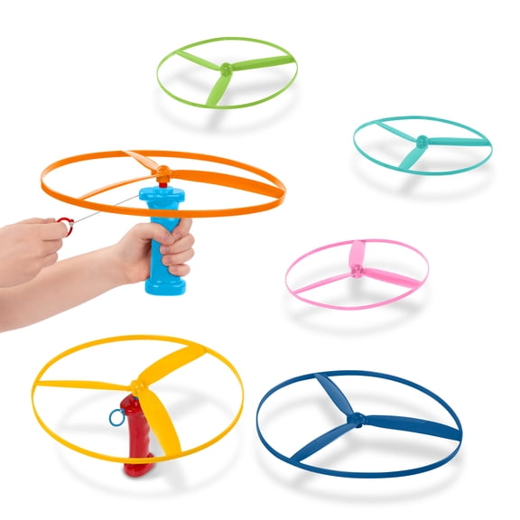 Battat Skyrocopter Flying Disc Toy 24 Pieces Outdoor Active Play for Ages 3 Years
