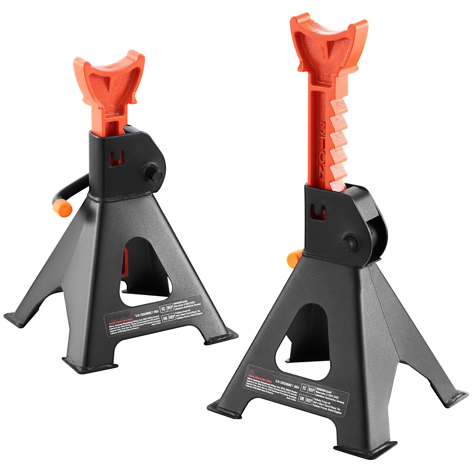 SKYSHALO 1 Pair 3 Ton Jack Stands, 6,000 lbs Capacity Car Jack Stands