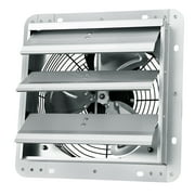 SKYSHALO 10 Duct 820 CFM 45 Watt Galvanized Steel Shutter Exhaust Fan, 1650 RPM - Silver