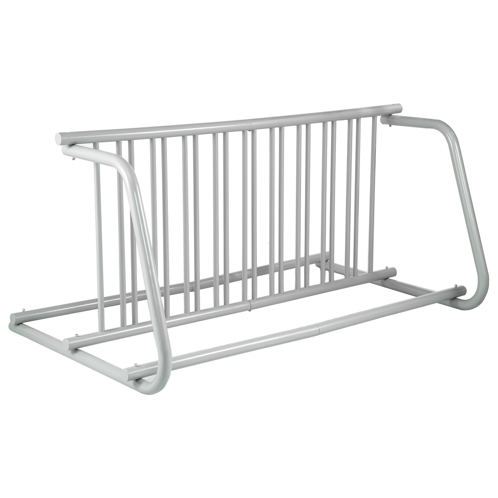 59-Inch Dual-Side All-Steel Gray Bike Rack for 10 Bikes