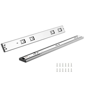 SKYSHALO 10 Sets of 18'' Drawer Tracks, Side Installation, Durable Full Stretch Steel Slides, Quiet Soft-Closing Mechanism, Kitchen Cabinet Rollers with Ball Bearings, Supports up to 100 Lbs