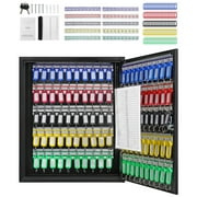 SKYSHALO 100-Key Cabinet Key Lock Box with Colorful Key Tags & Adjustable Racks