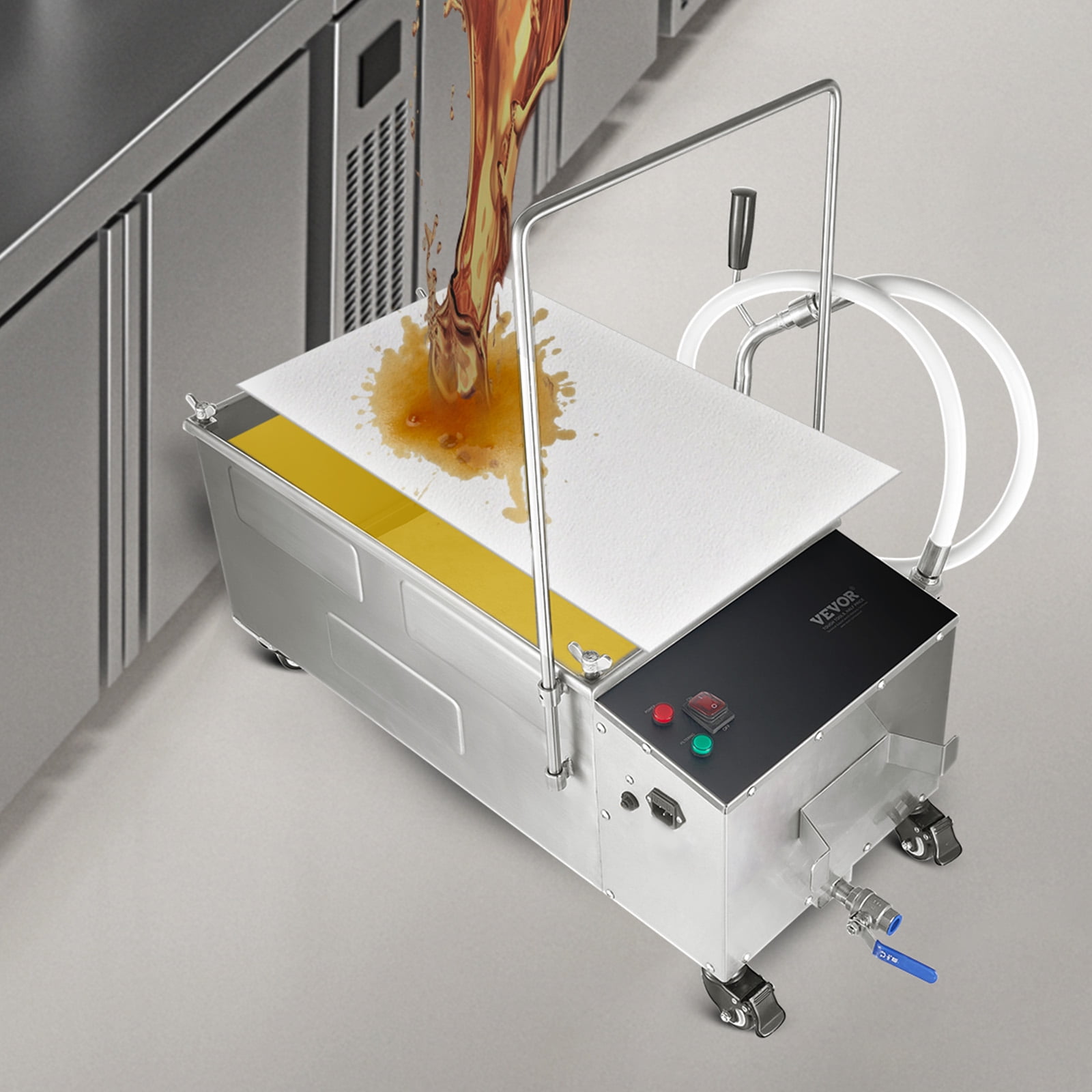 SKYSHALO 100 Sheets Fryer Filter Paper, 16.9"x25.7" Replacement Deep