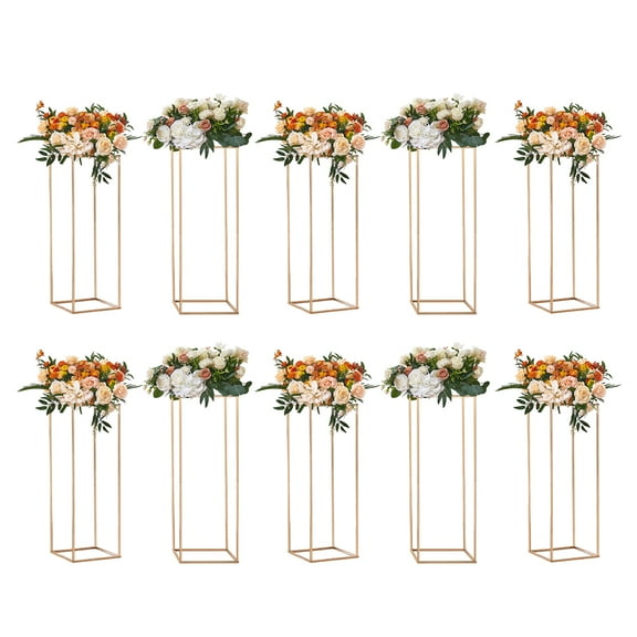 KFFKFF 10PCS 31.5inch Tall Wedding Flower Stand Display Rack Acrylic Laminate