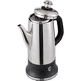 thumbnail image 1 of BENTISM 12-Cup 304 Stainless Steel Coffee Percolators Coffee Pot Coffee Maker Electric Coffee Percolator 1000W Automatic Keep-Warm & Split Power Base, 1 of 9