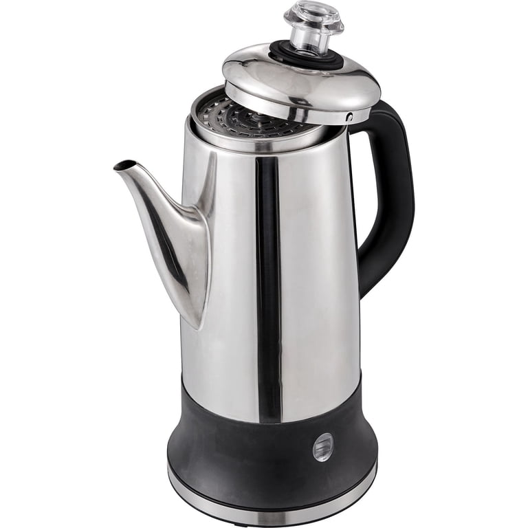 Bentism 12-Cup 304 Stainless Steel Coffee Percolators Coffee Pot Coffee Maker Electric Coffee Percolator 1000w Automatic Keep-Warm & Split Power Base