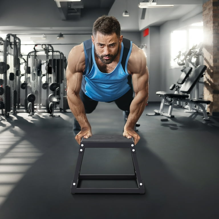 SKYSHALO 12 Plyometric Jump Box Fitness Exercise Plyo Box Step Cross Black Walmart