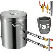 KFFKFF 12KG propane melting furnace kit Melting furnace dual burners 2700 F