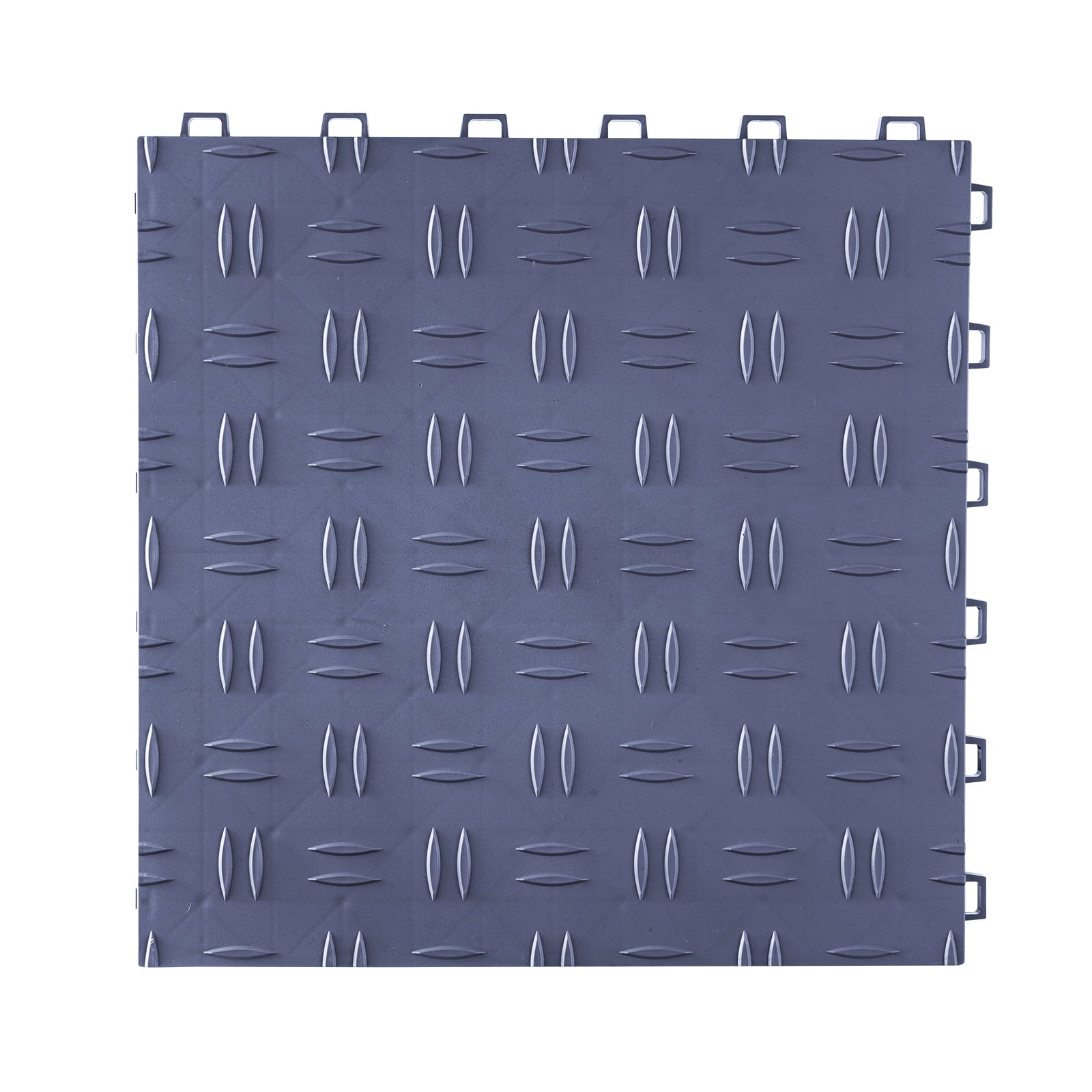 SKYSHALO 12x12" 50-Pack Interlocking Garage Tiles Black Garage Floor Tiles