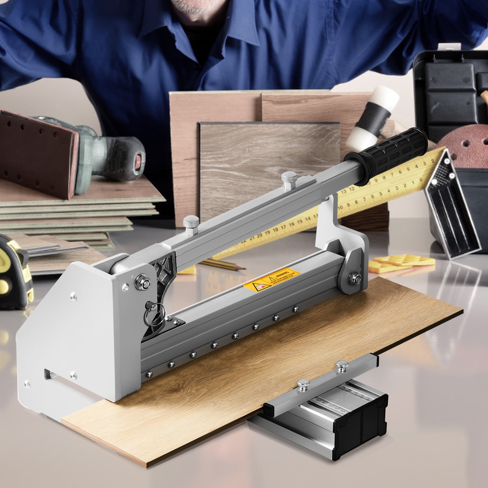 SKYSHALO 13 Floor Cutter for Laminate Floor Parquet Vinyl0.47 Cutting Depth, Size: 47 in, image size:1600x1600