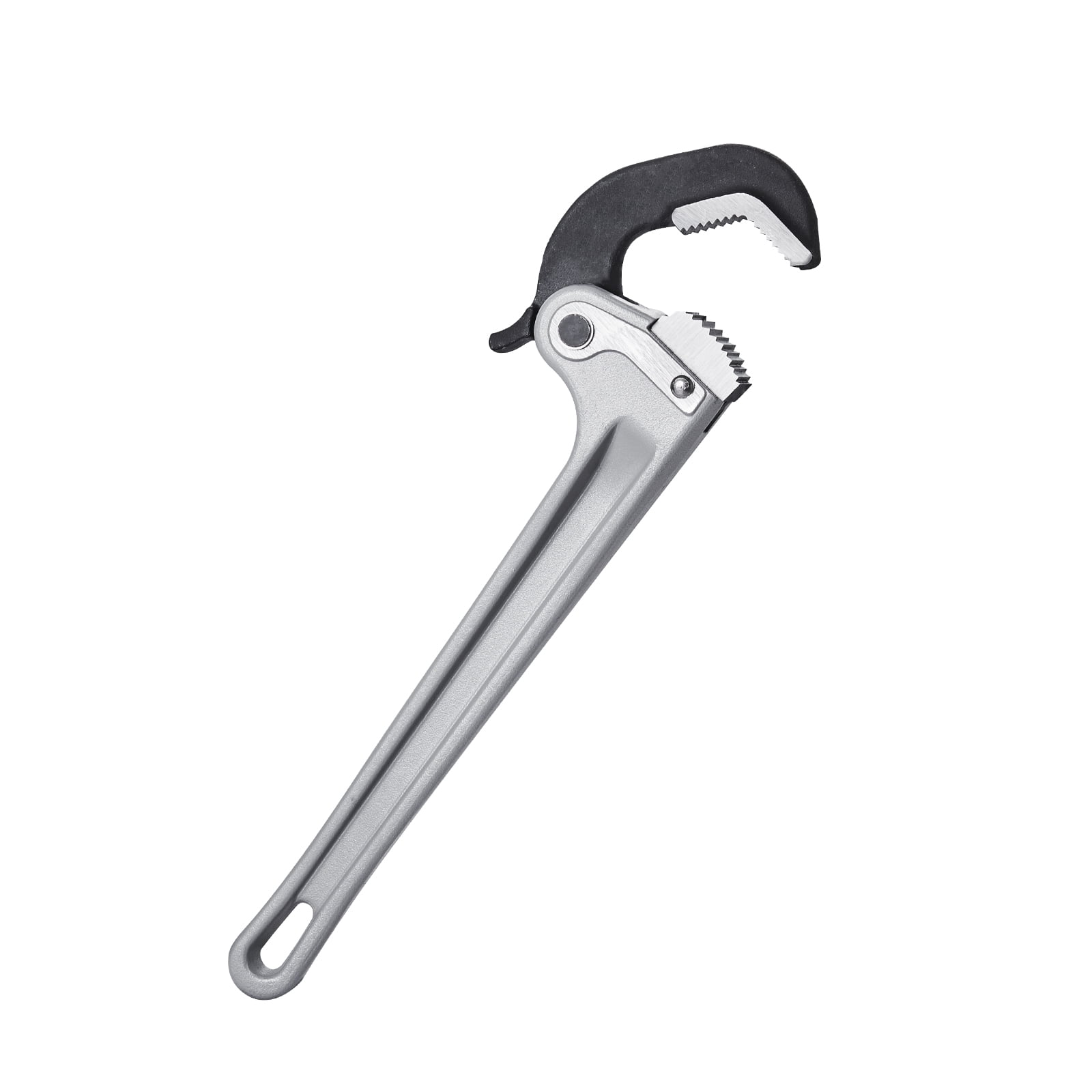 SKYSHALO 14" Aluminum Pipe Wrench, with Auto Jaw Adjustment, Lightweight, Adjustable for Plumbing, Ergonomic Grip, Easy Storage, Ideal for Water Pipe and Auto Repair Tasks