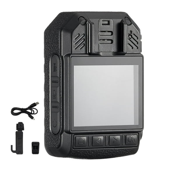 SKYSHALO 1440P HD Law Enforcement Body Camera, 64GB, Audio & Video Capture, 2850 mAh Battery, 2.0" Screen, IR Night Vision, Water-Resistant Wearable Camera for Security Personnel