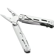 SKYSHALO 16 in 1 Camping Multi tool Pliers, Cutters, Knife, Scissors, Ruler, Screwdrivers, Wood Saw, Can Bottle Opener, with Safety Locking and Sheath, for Survival, Camping, Hunting and Hiking