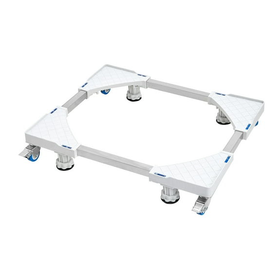 KFFKFF 16-27"W Mini Fridge Stand Washer Dryer Base Pedestal Adjustable w/ Casters