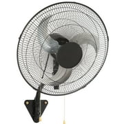 KFFKFF 17.5'' 3 Speed VentilationIndustrial Wall Mount Fan Oscillating Metal Fan