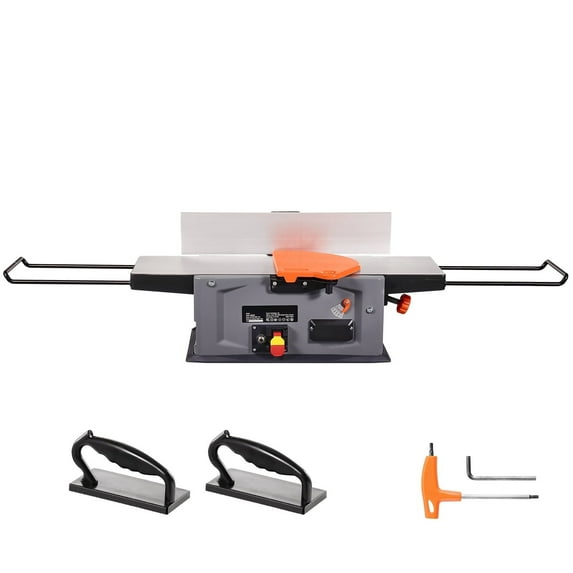 KFFKFF 8'' Tabletop Spiral Jointer, 2HP, 10000 RPM, Includes 18-Blade Spiral Cutterhead