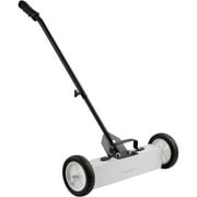 KFFKFF 18" Magnetic Sweeper with Wheels 45lbs Rolling Sweeper Lawn Yard Grass