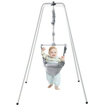 SKYSHALO 2 in 1 Baby Toddler Swing Set, Baby Jumpers and Bouncers, 35 LBS Toddler Swing for Outdoor/Indoor Play, Easy Assembly Baby Swing Set, with a Foldable Metal Stand for Easy Storage