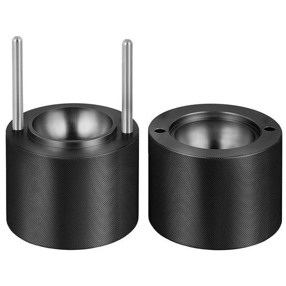 KFFKFF 2.4"/60 mm Ice Ball Press Ice Ball Maker Ice Press Kit for Whiskey Black