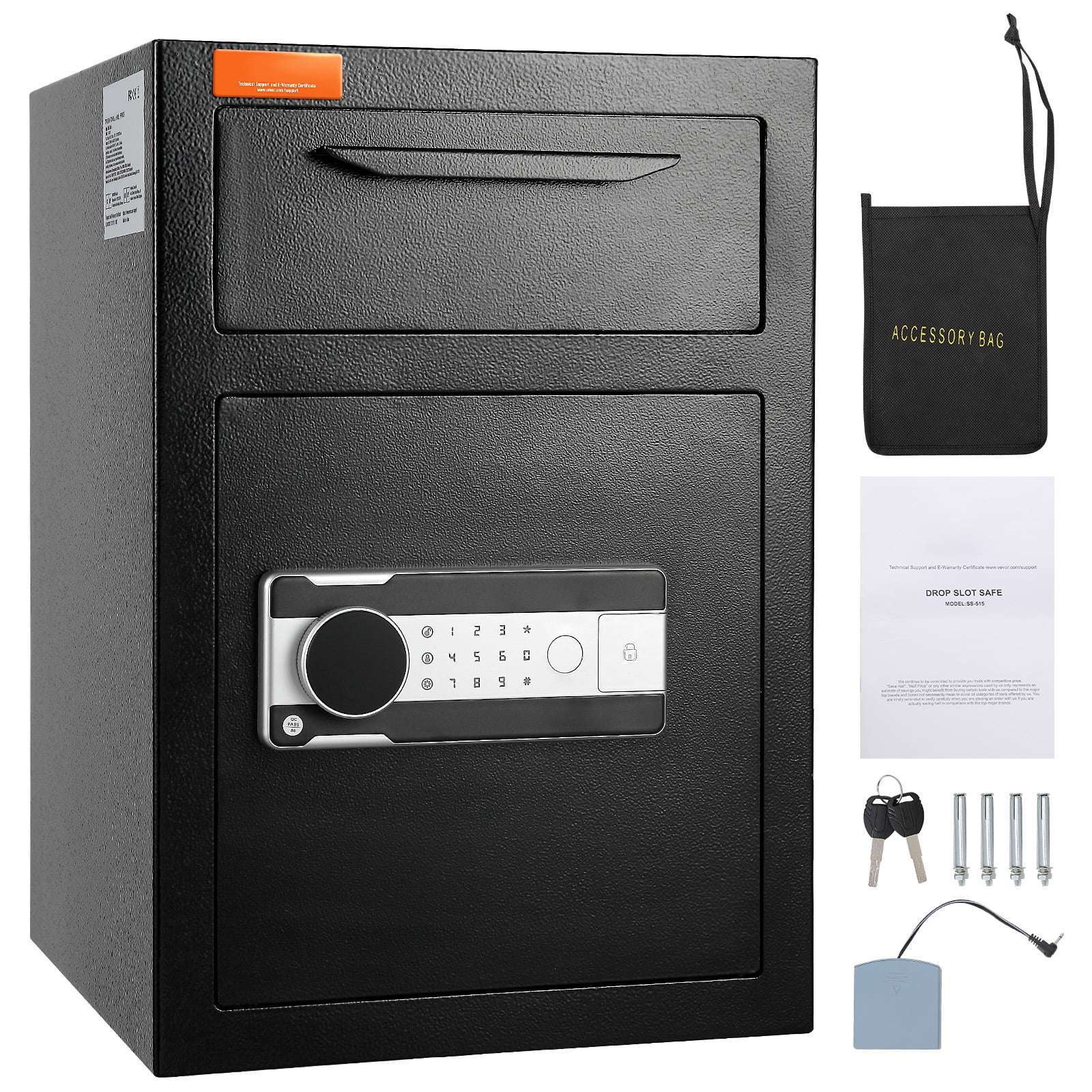 KFFKFF 2.5 C with Drop Slot Passwords and Keys Depository Safe Deposit Safe