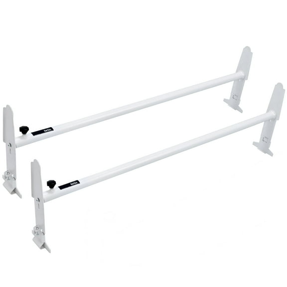 KFFKFF 2-Bar Van Roof Ladder Rack Alloy Adjustable 47.2"-78.7" for Full-Size Vans